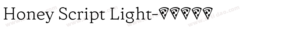Honey Script Light字体转换